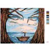 Malowanie po numerach - Łódka, morze, oblicze
