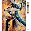 Malowanie po numerach - Impresjonistyczna para w tańcu