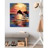 Malowanie po numerach - Delfiny w zachodzie słońca