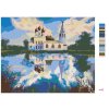Malowanie po numerach - Kościół nad jeziorem