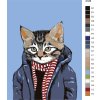 Malowanie po numerach – Kot z szalikiem