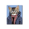 Malowanie po numerach – Kot z szalikiem