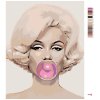 Malowanie po numerach - Marilyn Monroe z gumą do żucia