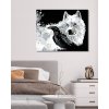 Malowanie po numerach - Biały wilk i kruk