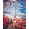 Malowanie po numerach - Aleja drzew z widokiem na wieżę Eiffla