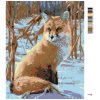 Malowanie po numerach - Lis w zimowym polu