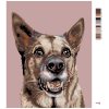 Malowanie po numerach - Suczka owczarka niemieckiego
