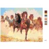 Malowanie po numerach - Stado koni