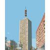 Malowanie po numerach - Skyscraper (Wariant płótno bez ramy, Rozmiar 40x50 cm)