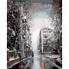 Malowanie po numerach - Spacer zimowym miastem