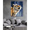 Malowanie po numerach - Tygrys przy wodospadzie
