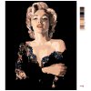 Malowanie po numerach - Marilyn Monroe w czarnej sukience