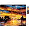 Malowanie po numerach - Zatoka o zachodzie słońca
