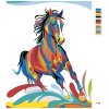 Malowanie po numerach - Kolorowe konie
