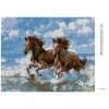 Haft diamentowy - KONIE I MORZE