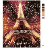 Malowanie po numerach - Fajerwerki nad wieżą Eiffela