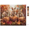 Malowanie po numerach - KRÓLIKI, DYNIE I JESIENNE LIŚCIE