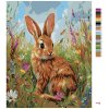 Malowanie po numerach - KRÓLIKI I WIOSENNE KWIATY