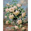 Malowanie po numerach - Bukiet białych róż