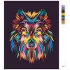 Malowanie po numerach - Kolorowy wilk