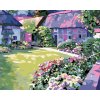 Malowanie po numerach - Rozkoszny doemk z ogrodem