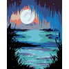Malowanie po numerach - Księżyc nad jeziorem