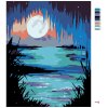 Malowanie po numerach - Księżyc nad jeziorem