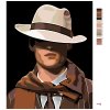 Malowanie po numerach - Tajemniczy mężczyzna w kapeluszu