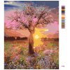 Malowanie po numerach - Świt i kwitnaca jabłoń