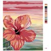 Malowanie po numerach - Różowy hibiscus