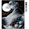 Malowanie po numerach - Kot, sowa i księżyc