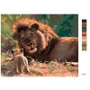 Malowanie po numerach - Lew i lwica