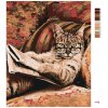 Malowanie po numerach - Kot w okularach