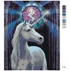 Malowanie po numerach - Biały jednorożec