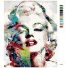 Malowanie po numerach - Marilyn Monroe (Wariant płótno bez ramy, Rozmiar 40x50 cm)