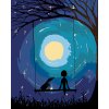 Malowanie po numerach - Na huśtawce pod księżycem