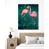 Malowanie po numerach - Dwa flamingi