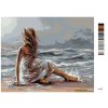 Malowanie po numerach - Dziewczyna nad morzem