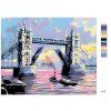 Malowanie po numerach - Tower Bridge Londyn (Wariant płótno bez ramy, Rozmiar 40x50 cm)