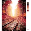 Malowanie po numerach - Koleje w lesie