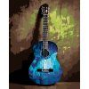 Malowanie po numerach - Gitara – abstrakcja (Wariant płótno bez ramy, Rozmiar 40x50 cm)