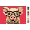 Malowanie po numerach – Świnka w okularach