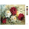 Malowanie po numerach - Róże jak malowane