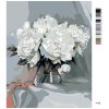 Malowanie po numerach - Białe piwonie