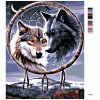 Malowanie po numerach - Talizman z wilkami