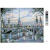Malowanie po numerach - Sekwana z Wieżą Eiffla w tle