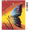 Malowanie po numerach - Motyl w zachodzie słońca