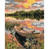 Malowanie po numerach - Łódka w szuwarach