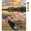 Malowanie po numerach - Łódka w szuwarach