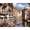 Malowanie po numerach - Miasto nad rzeką